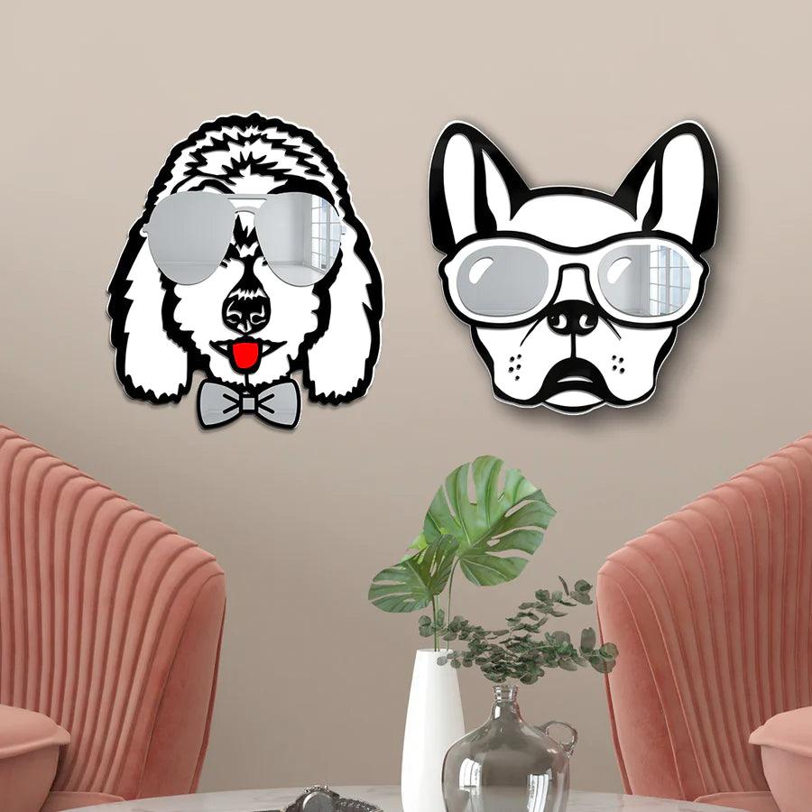 Cool Dog Mirror Art Wall Decor - FYLZGO Signs