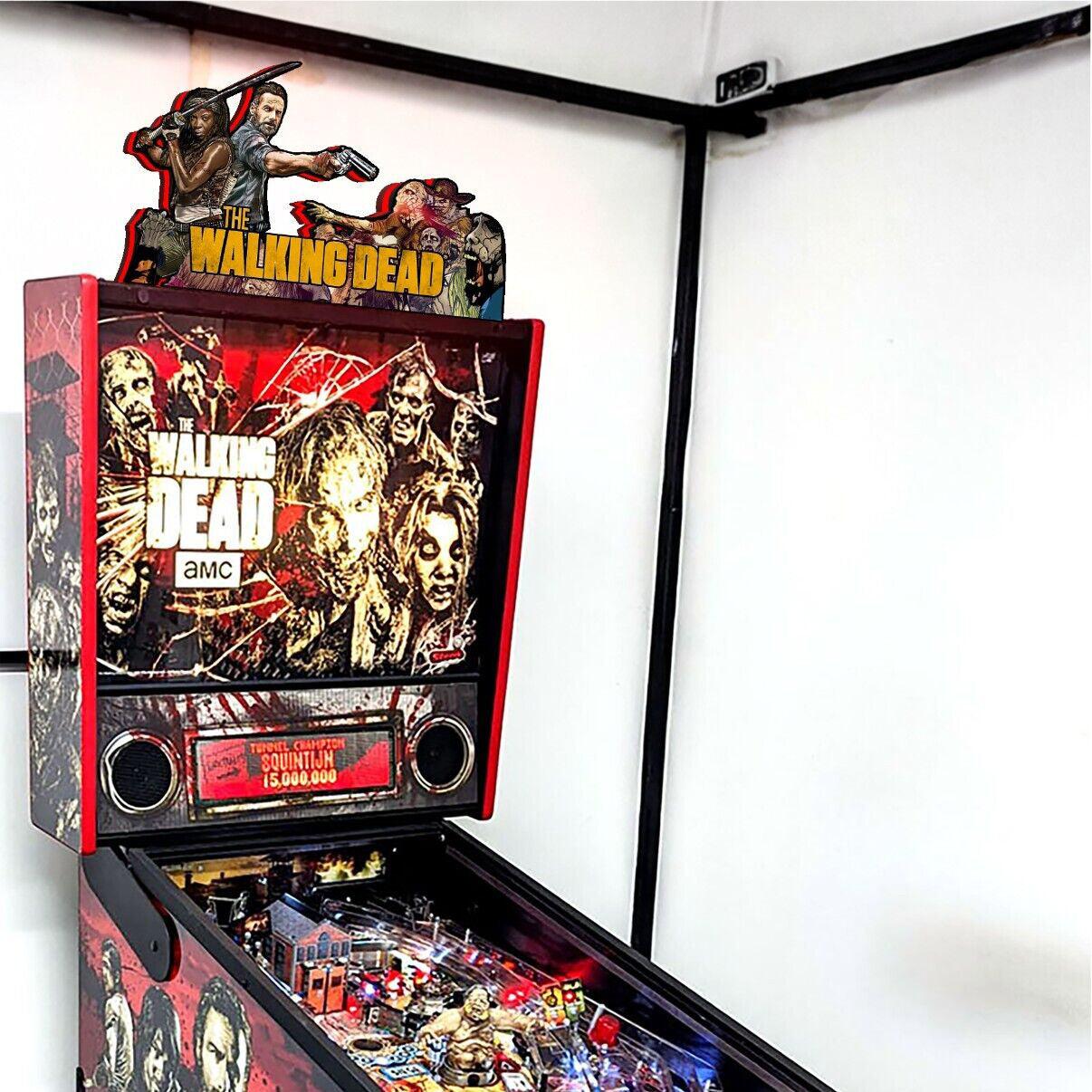 Rare Walking Dead Pinball Top LED Light Box | Collector's Dream | Survive