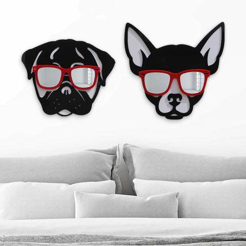 Cool Pug Mirror Art Wall Decor - FYLZGO Signs