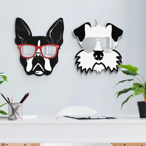 Cool Boston Terrier Mirror Art Wall Decor - FYLZGO Signs