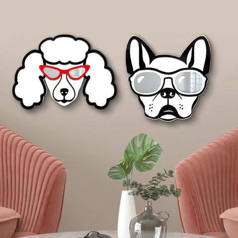 Cool Poodle Mirror Art Wall Decor - FYLZGO Signs
