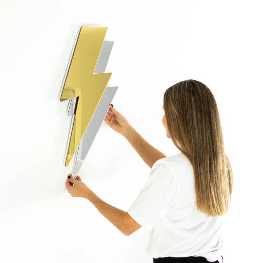 Lightning Bolt Mirror Decor - FYLZGO Signs