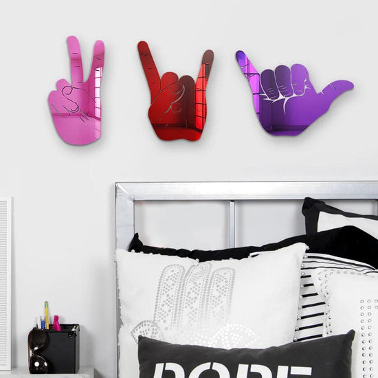 Hang Loose Hand Silhouette Mirror - FYLZGO Signs