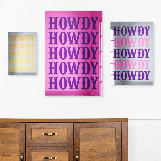 Howdy Decorative Wall Mirror - FYLZGO Signs