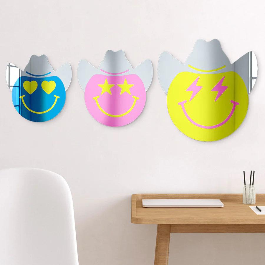 Happy Face with Cowboy Hat and Star Eyes - FYLZGO Signs