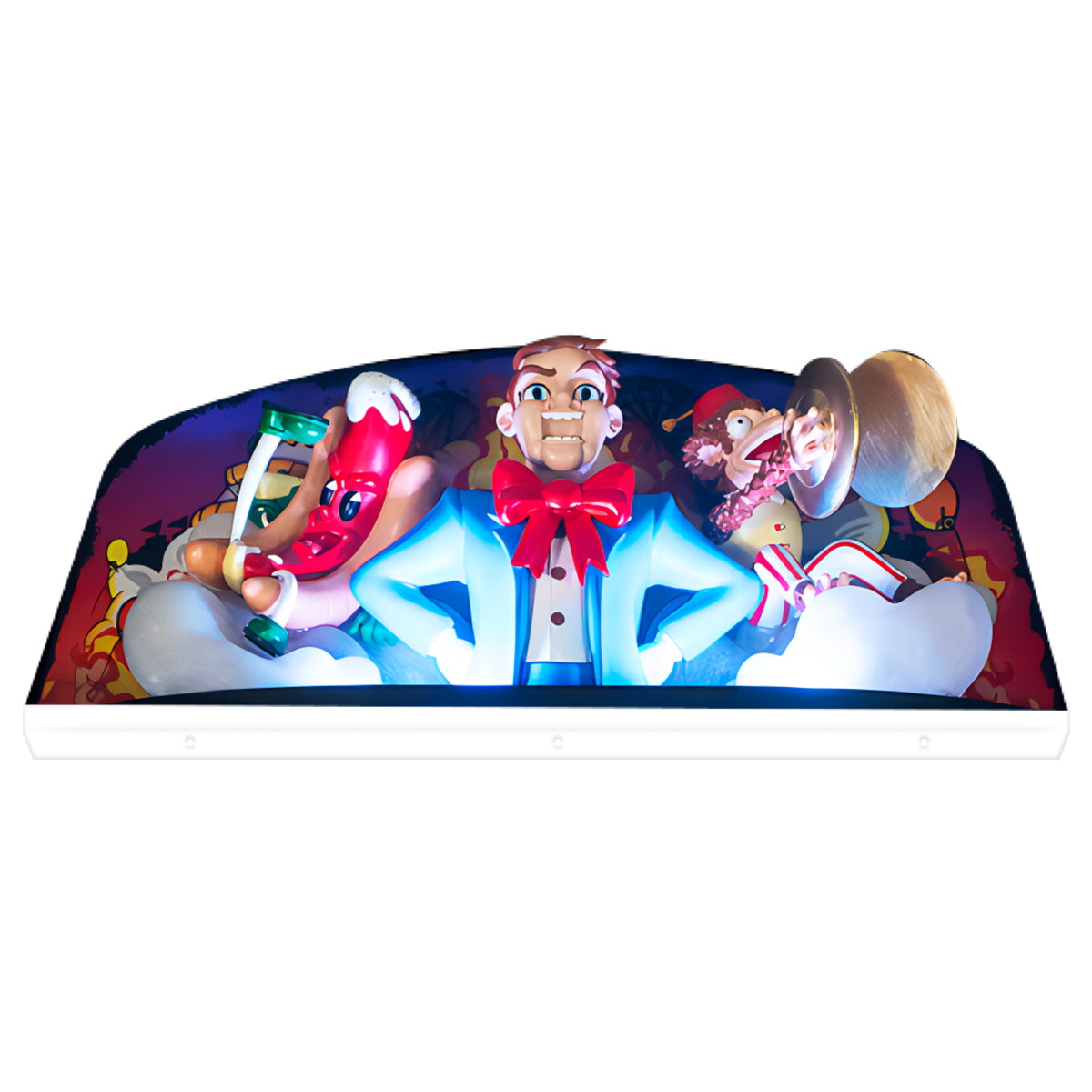 Funhouse 2.0 Pinball Acrylic LED Topper, for Pinball Machine, Pinball Topper