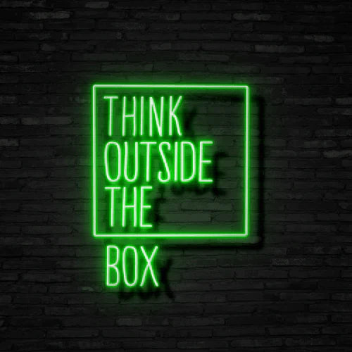 Think Outside The Box Neon Signs