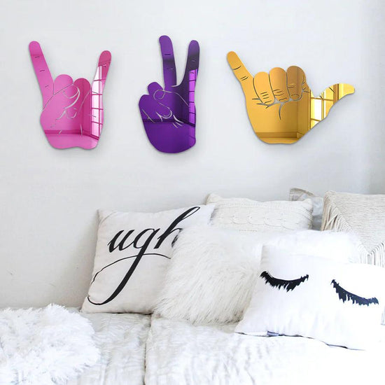 Hang Loose Hand Silhouette Mirror - FYLZGO Signs