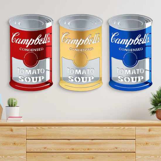 Campbell’s Soup Can Mirror Wall Decor - FYLZGO Signs