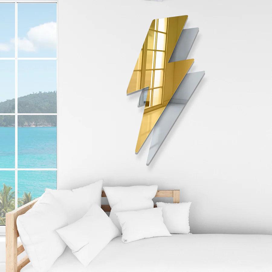 Lightning Bolt Mirror Decor - FYLZGO Signs