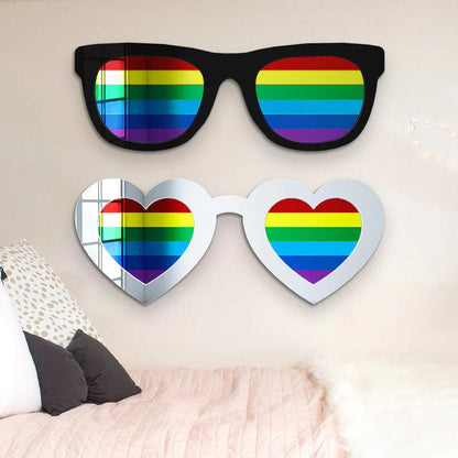 Rainbow Sunglasses Wall Decor - FYLZGO Signs