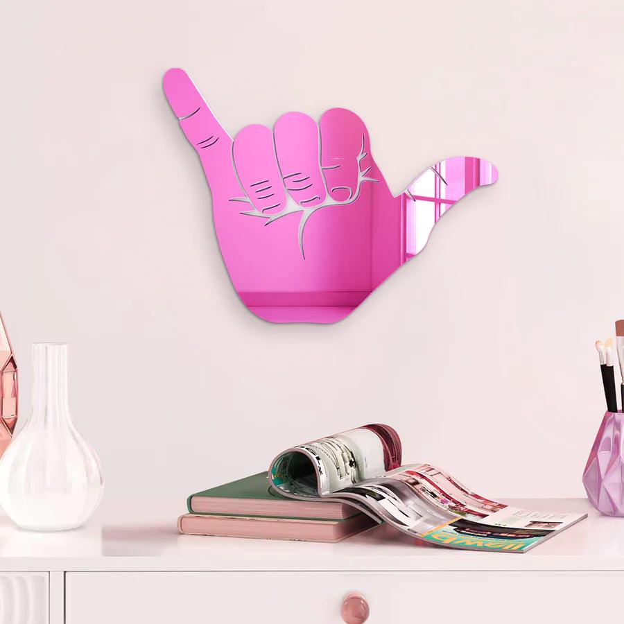 Hang Loose Hand Silhouette Mirror - FYLZGO Signs