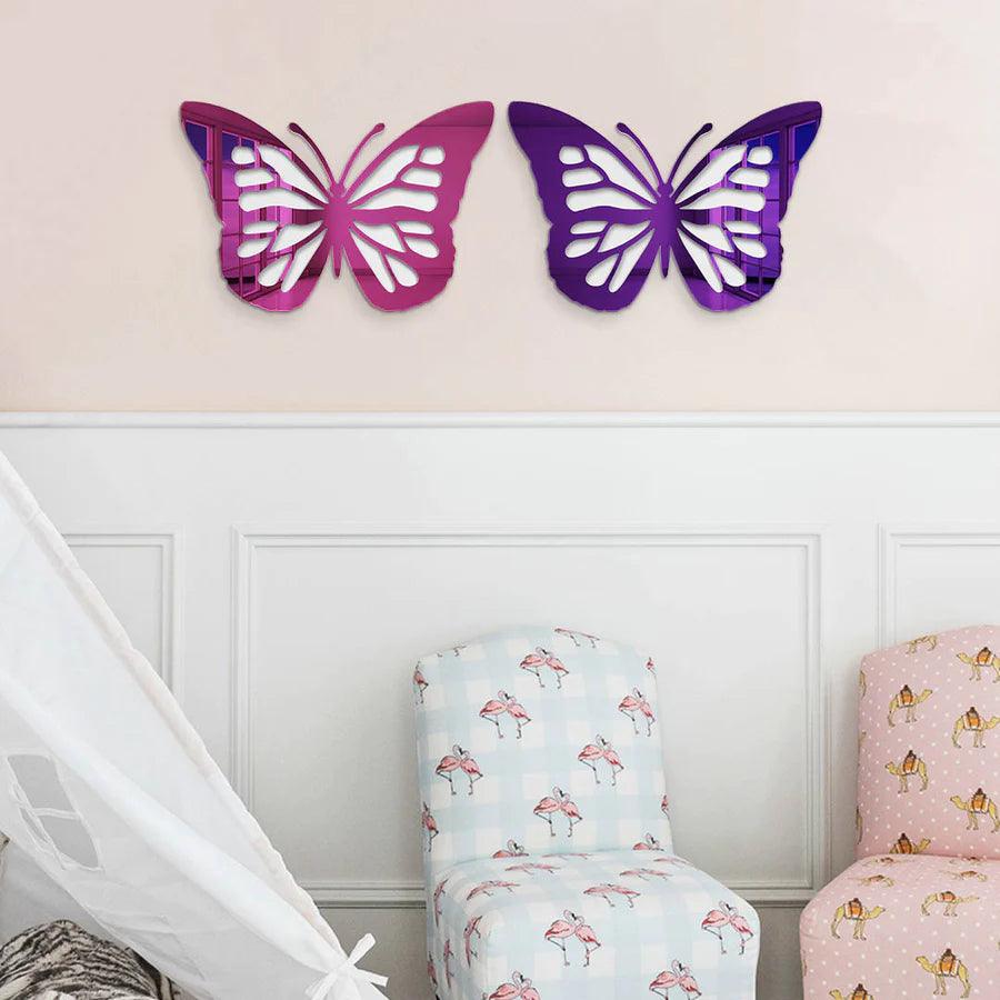 Butterfly Mirror Art Decor - FYLZGO Signs