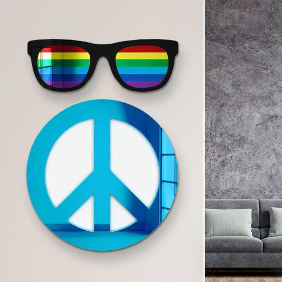 Rainbow Sunglasses Wall Decor - FYLZGO Signs