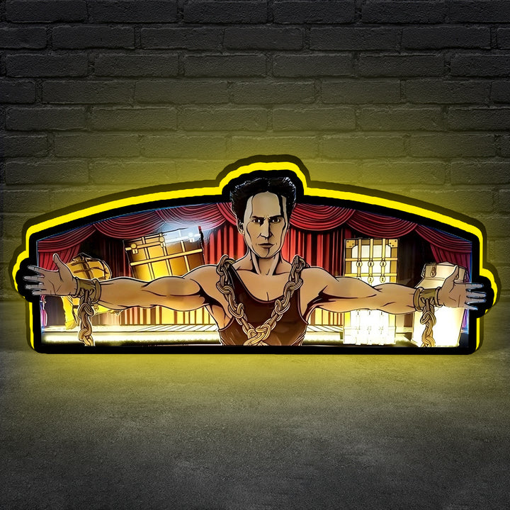 Houdini Pinball Topper LED Lightbox,  3D Printed Lightbox Rock Your Game