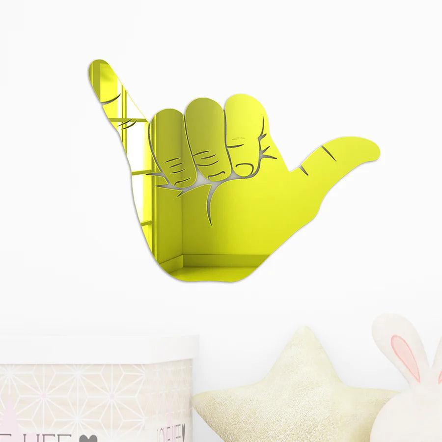 Hang Loose Hand Silhouette Mirror - FYLZGO Signs