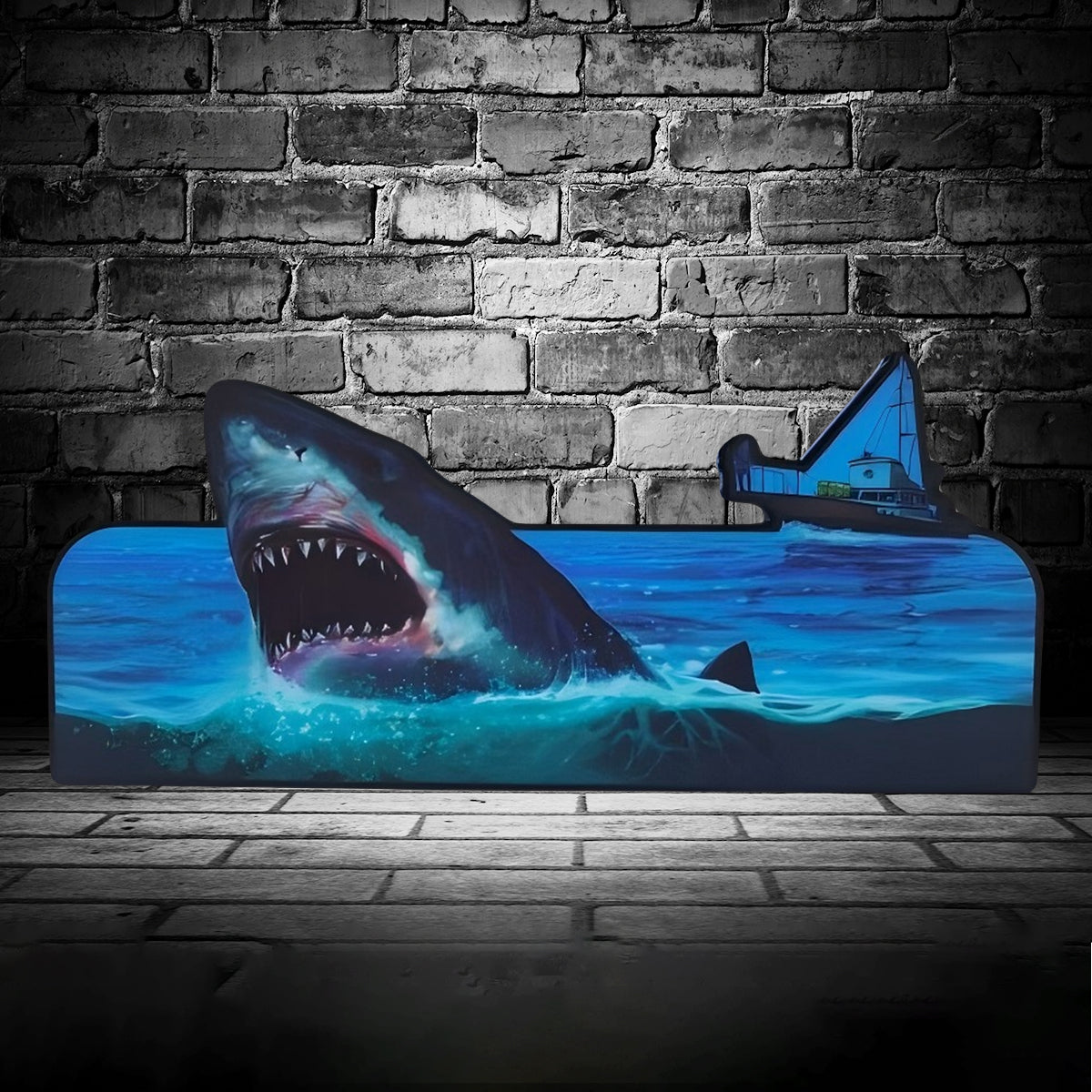 JAWS Pinball Topper LED USB Dimmer, Pinball Arcade Decor, Perfect for Game Room or Pinball Machine