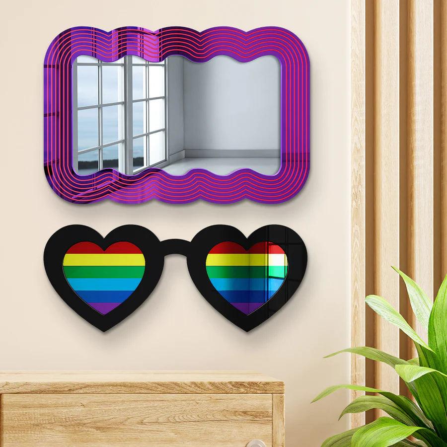 Rainbow Sunglasses Wall Decor - FYLZGO Signs