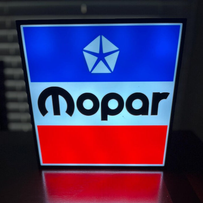 MOPAR Parts Lightbox RGB LED 3D Printed