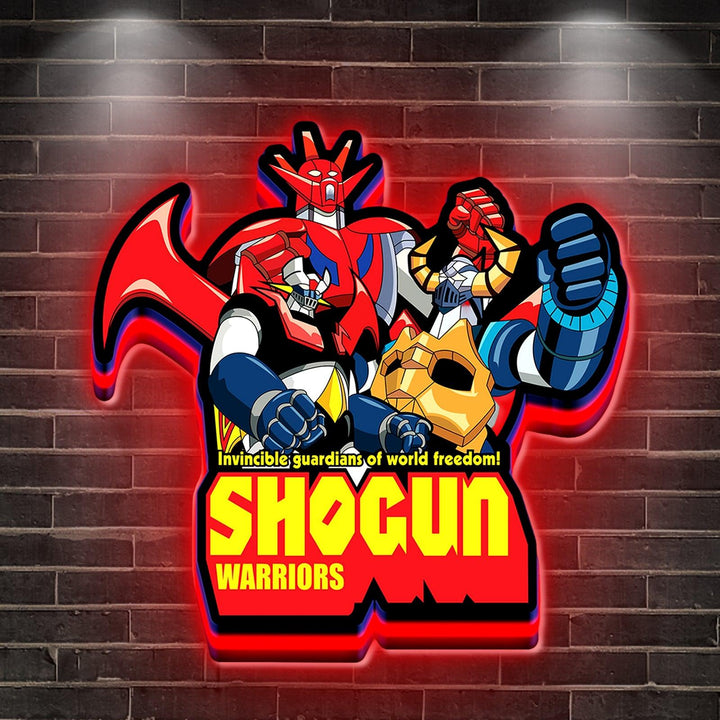 Shogun Team Boîte à lumière LED imprimée en 3D pour la décoration de la salle de jeux