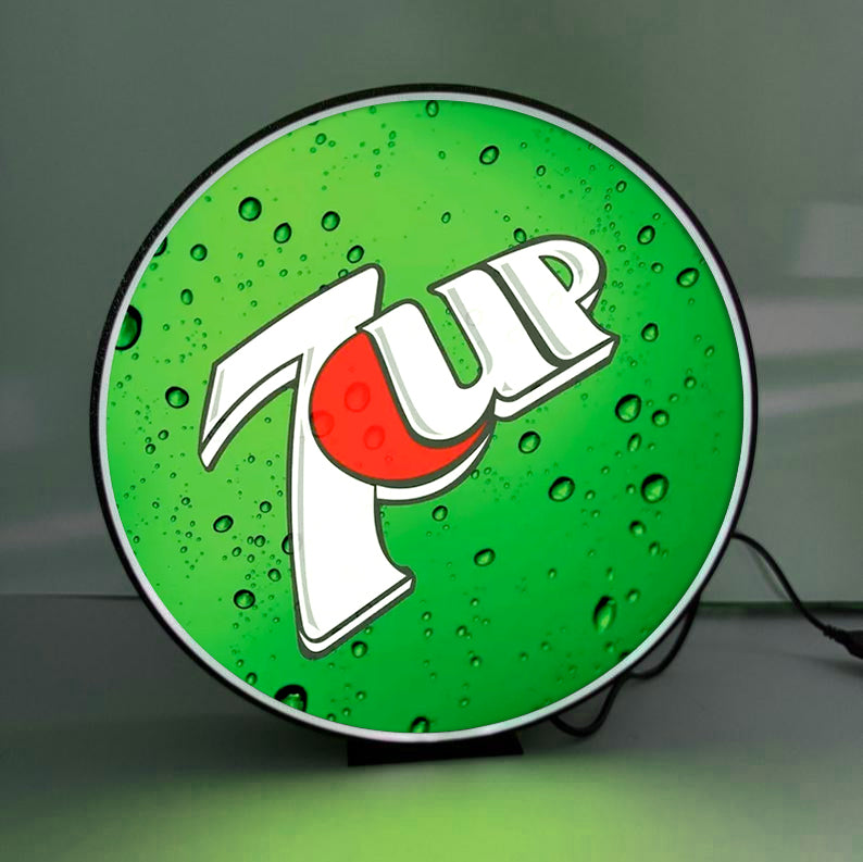 7 UP 3D printed lightbox logo led light box