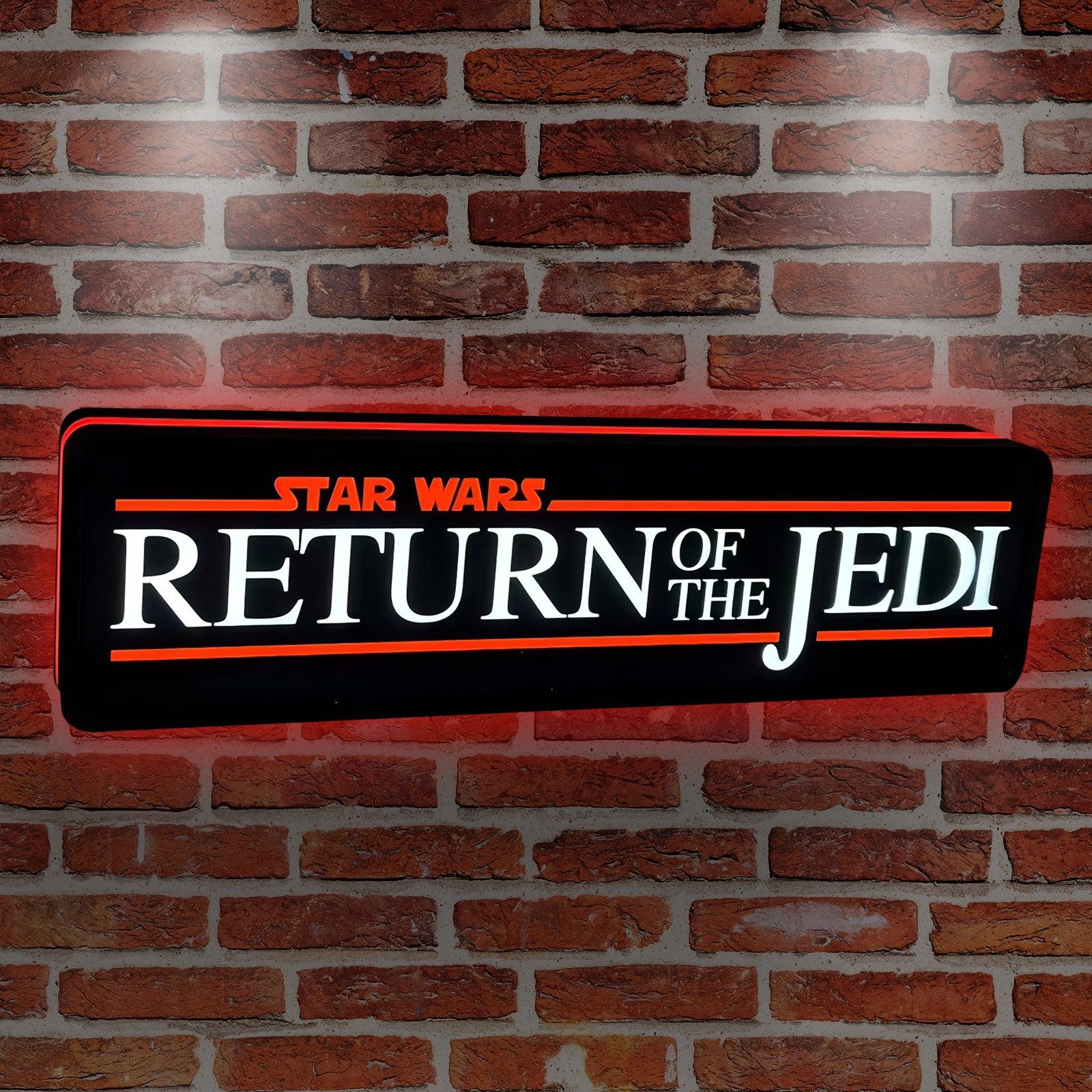 Star Wars Return Of The JEDI 3D Imprimé Lightbox fait à la main, Star Wars Led Wall Sign, Cadeau pour les fans de Star Wars