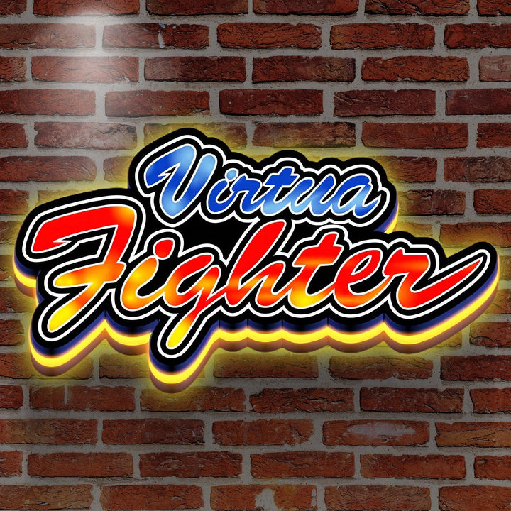 VF Virtua Fighter 3D Imprimé LED Lightbox Jeu Lightbox