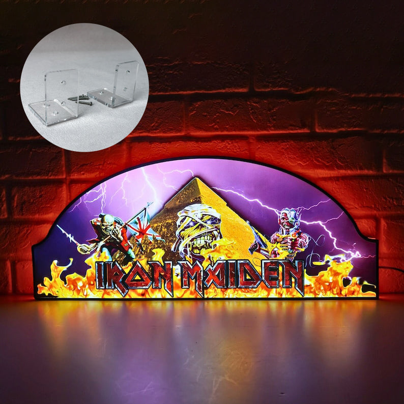 Iron Maiden Pinball Topper, LED Pinball Topper with Dimming Function and USB powered, Design for Stern Iron Maiden Pinball