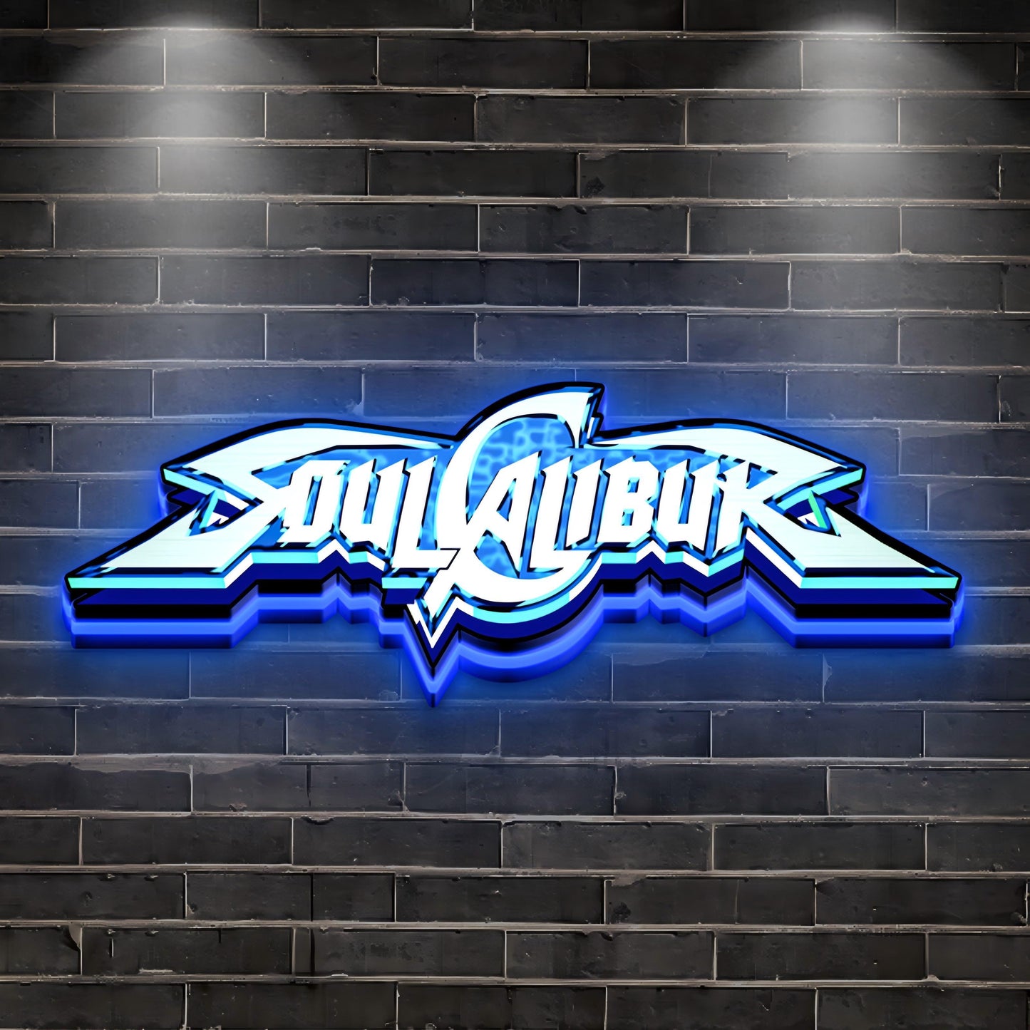 Soul Calibur 3D Printed LED Lightbox for Gaming Room Decor