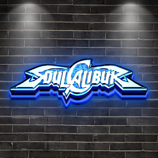 Soul Calibur Boîte à lumière LED imprimée en 3D pour la décoration de la salle de jeux