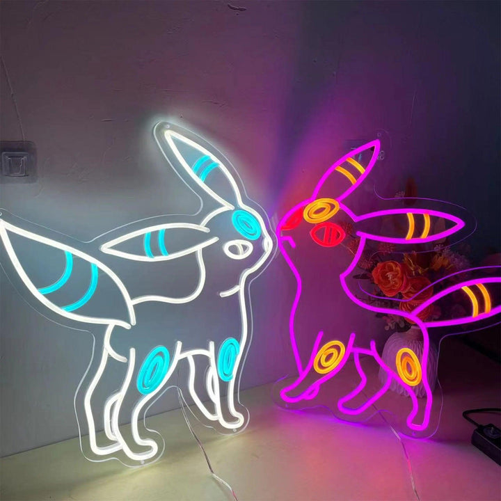 Pokemon Umbreon Neon Sign Cute Deer Room Decoration Best Gift - FYLZGO Signs