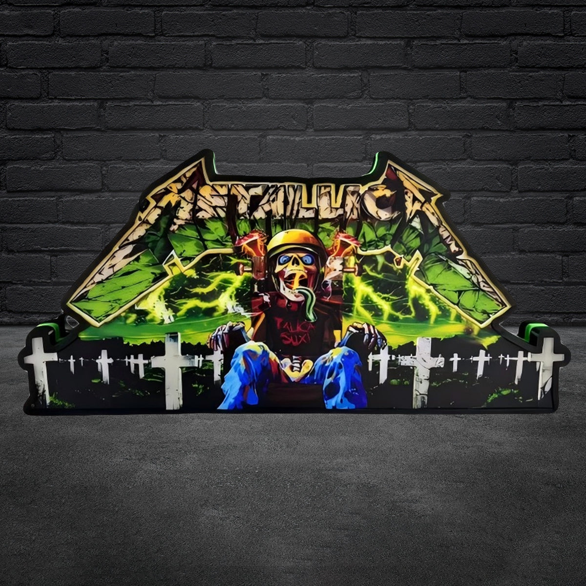 Metallica Remastered Sparky Pinball Topper 3D Printed Lightbox