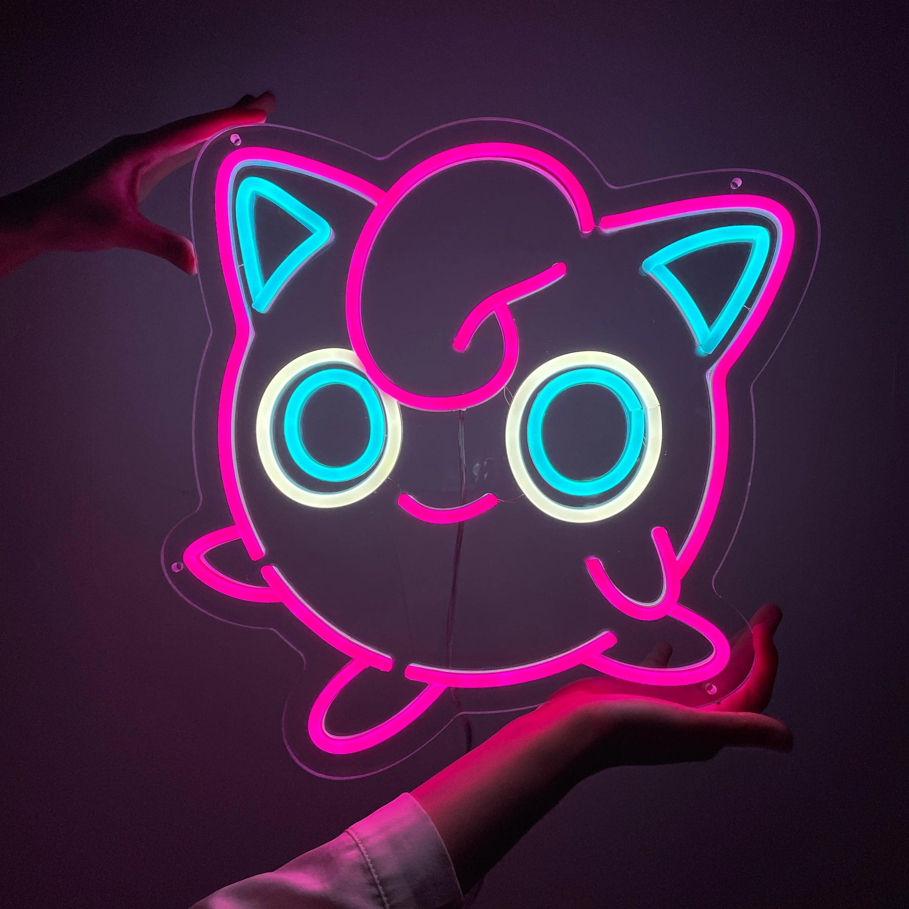 Pokemon Jigglypuff Neon Sign Cute Gift for Kids - FYLZGO Signs