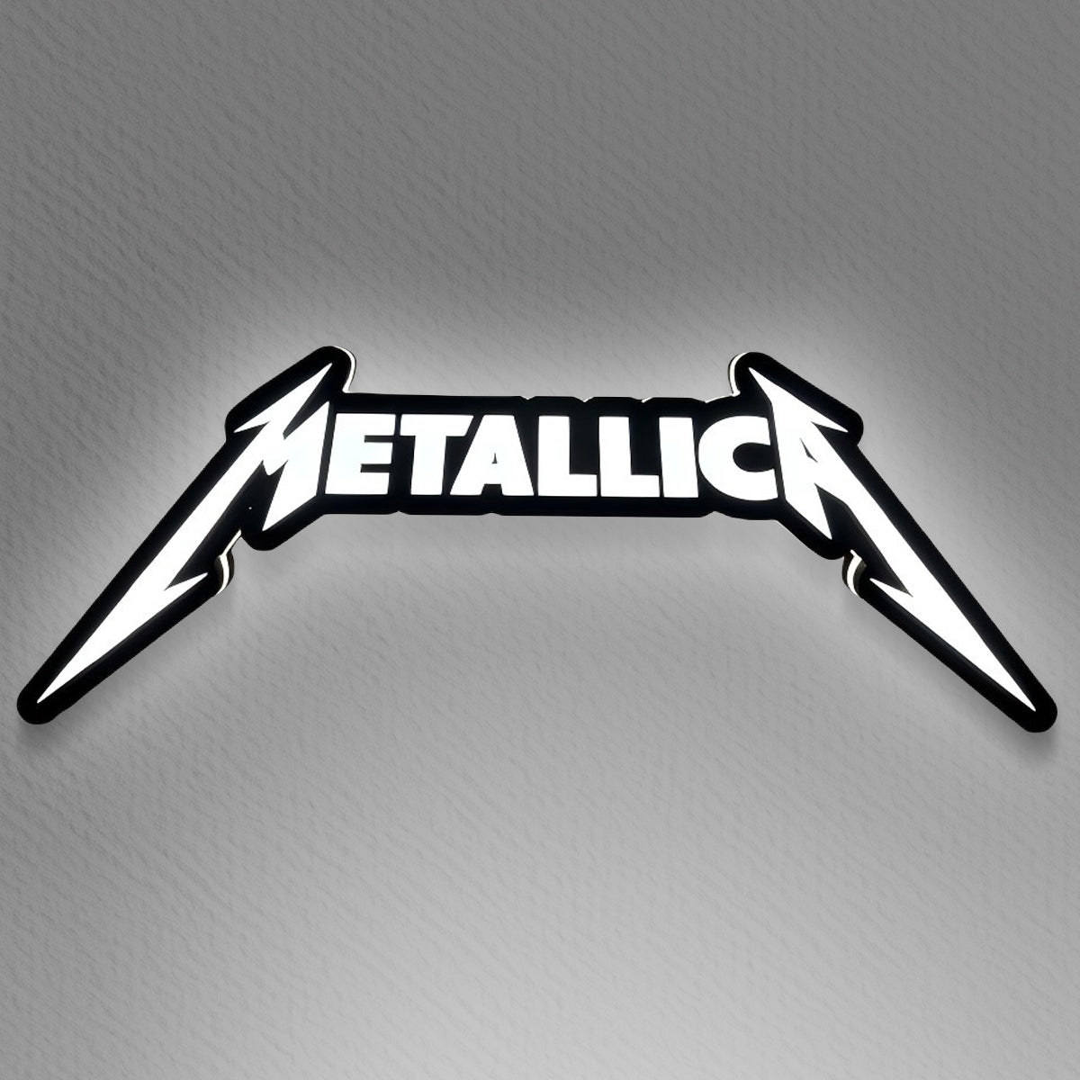 Metallica 3D Printed LED Lamp  Illuminate 3D Lightbox Your Space Dimmable & Powered by USB