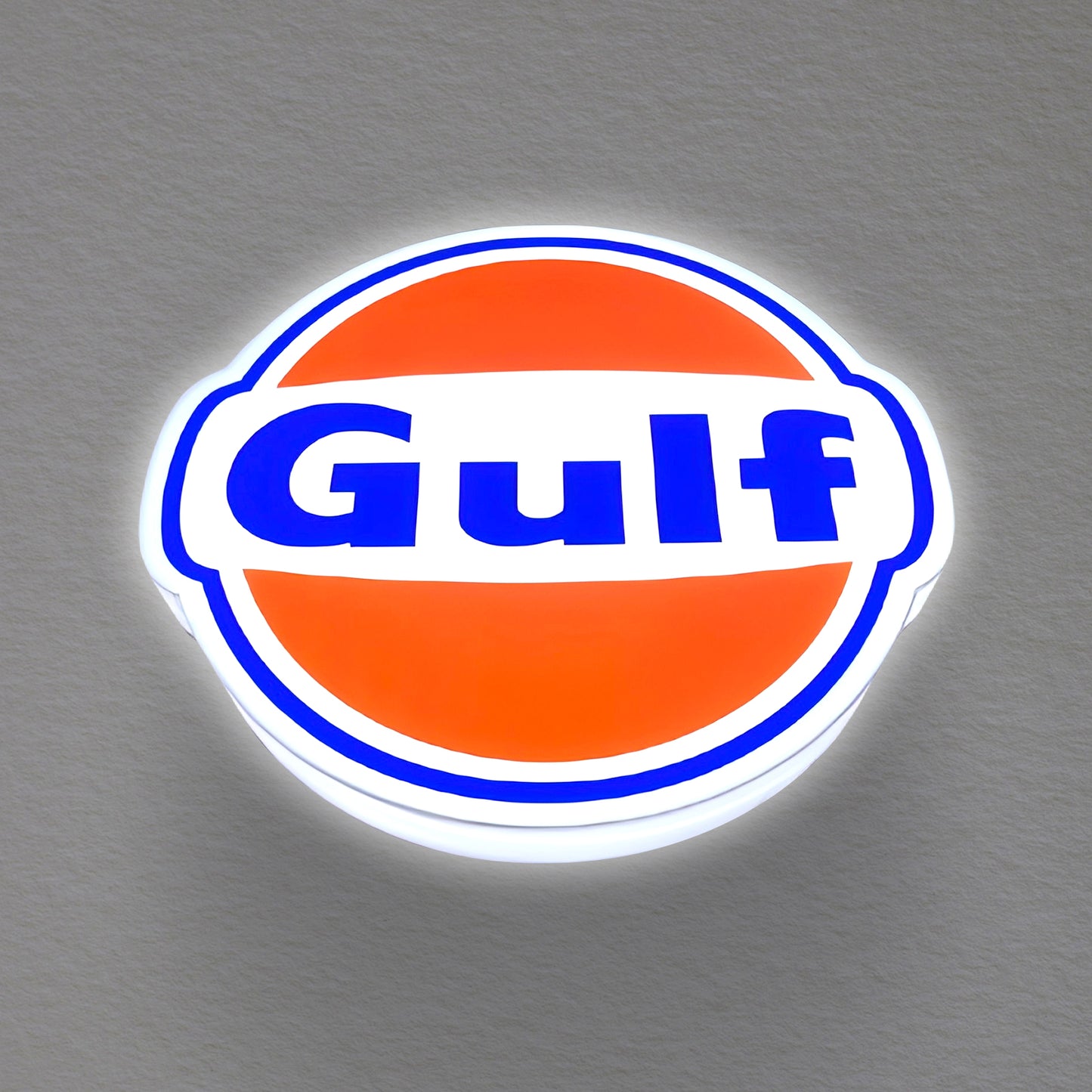 Enseigne commerciale personnalisée Logo Gulf Gas 3D Lightbox