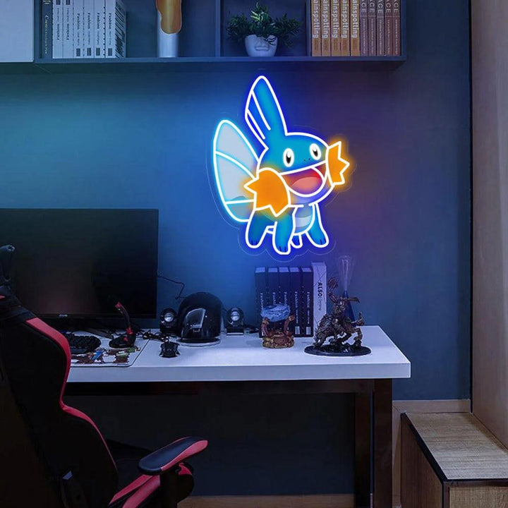 Cute Pokémon Mudkid Anime Neon Sign Best Gifts for Anime Lovers&Kids - FYLZGO Signs