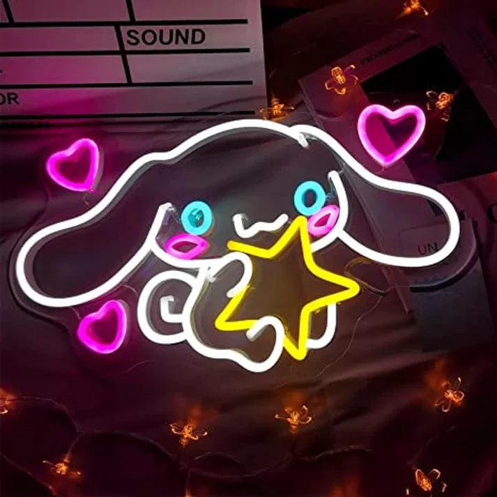 Cinnamoroll Led Neon Sign Room Decor Yellow Star Cute Gift - FYLZGO Signs