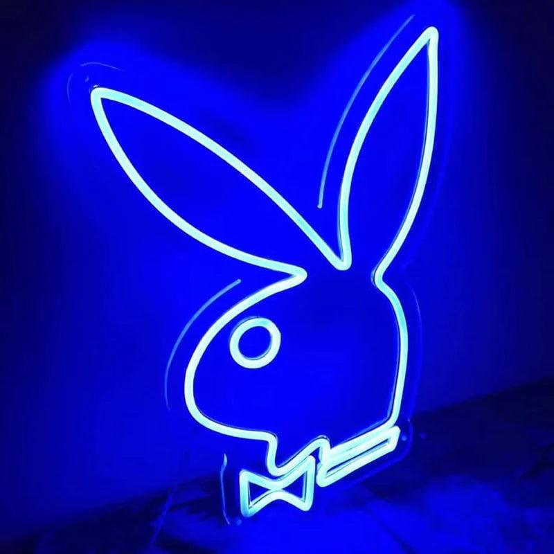 Playboy Bunny Neon Sign Art Wall Decor for Bedroom - FYLZGO Signs