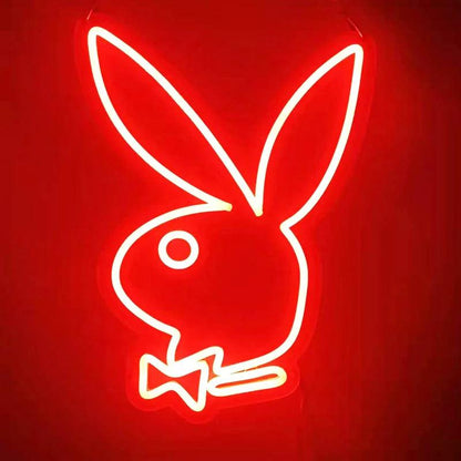 Playboy Bunny Neon Sign Art Wall Decor for Bedroom - FYLZGO Signs