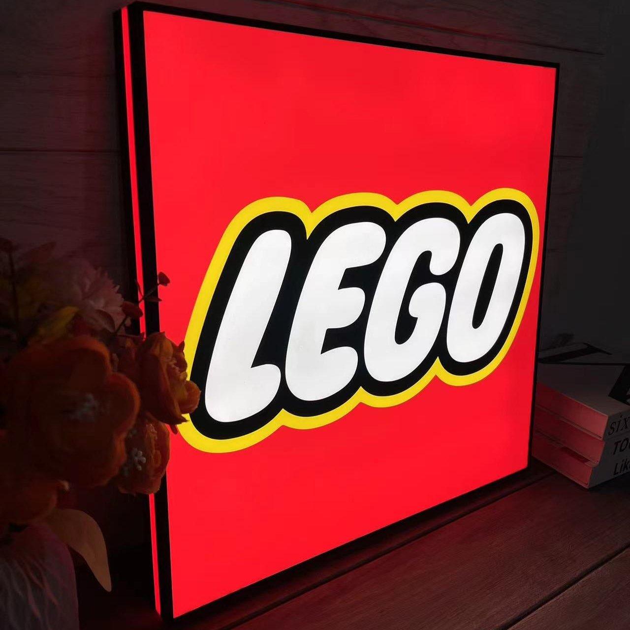 LEGO 3D LED LIGHT SIGN, funny gadgets, lamp, game room decoration light sign