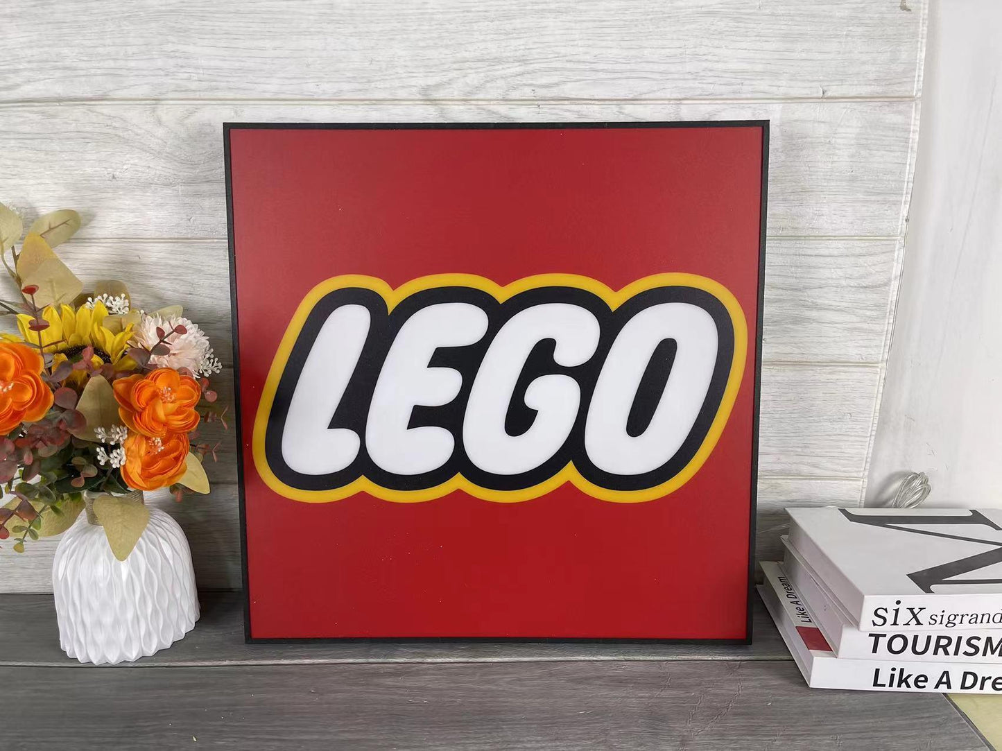 LEGO 3D LED LIGHT SIGN, funny gadgets, lamp, game room decoration light sign