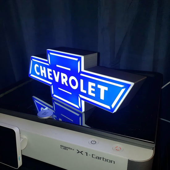 Chevrolet Auto Logo 3D Lightbox