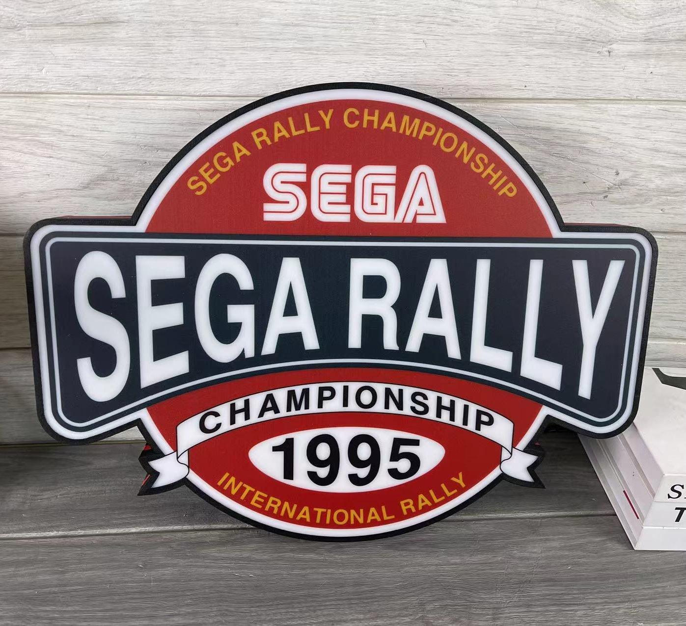 Sega Rally Championship 1995 Logo 3D LED Light Box