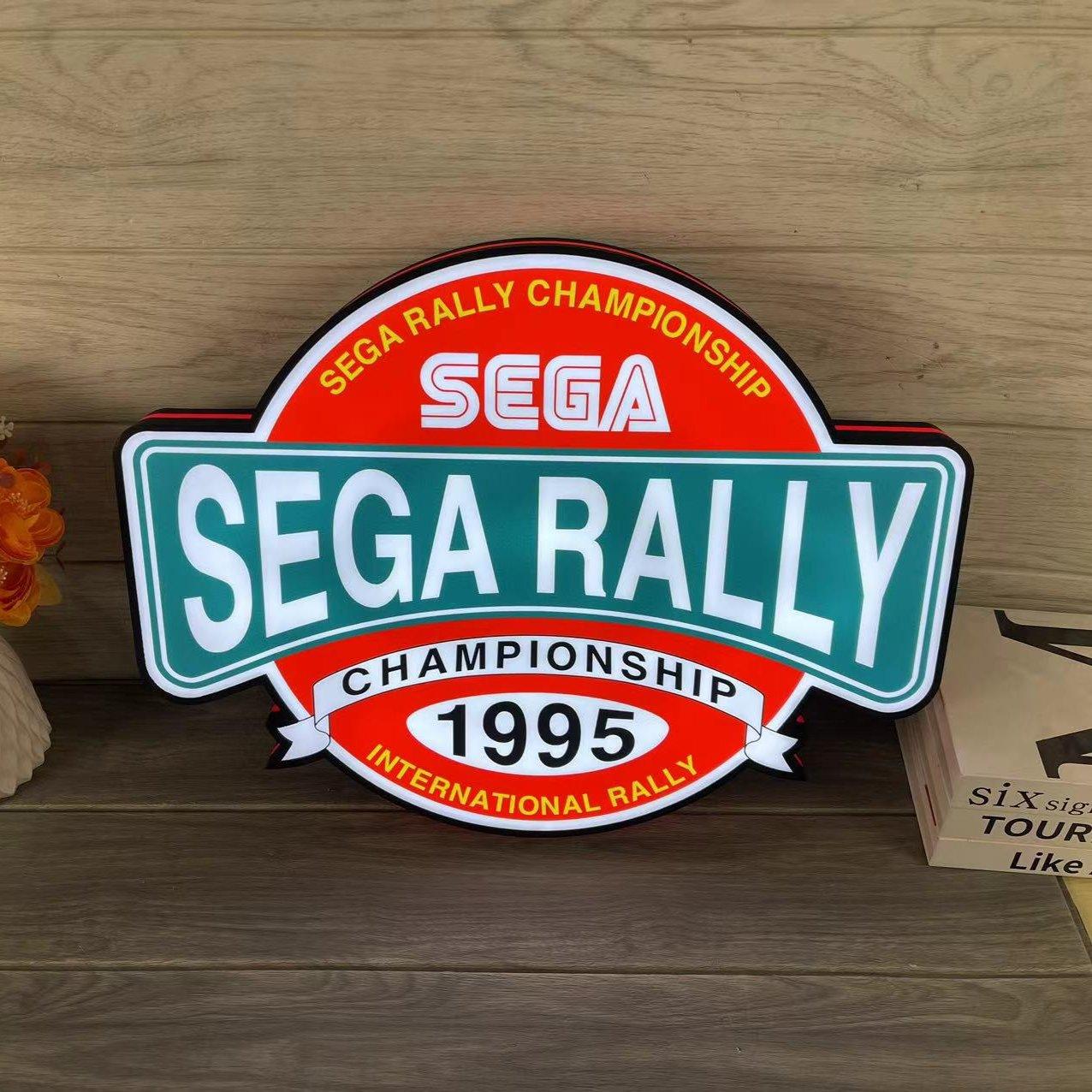 Sonic the Hedgehog SEGA Logo 3D LED Light Box, Sega Sign Lightbox, parfait pour salle de jeux, chambre à coucher, variateur fonctionnel, 5 V, prise USB