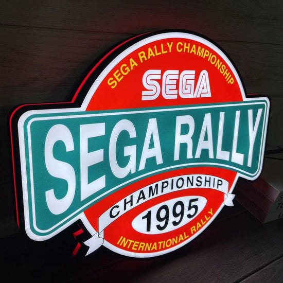 Sega Rally Championship 1995 Logo 3D LED Light Box