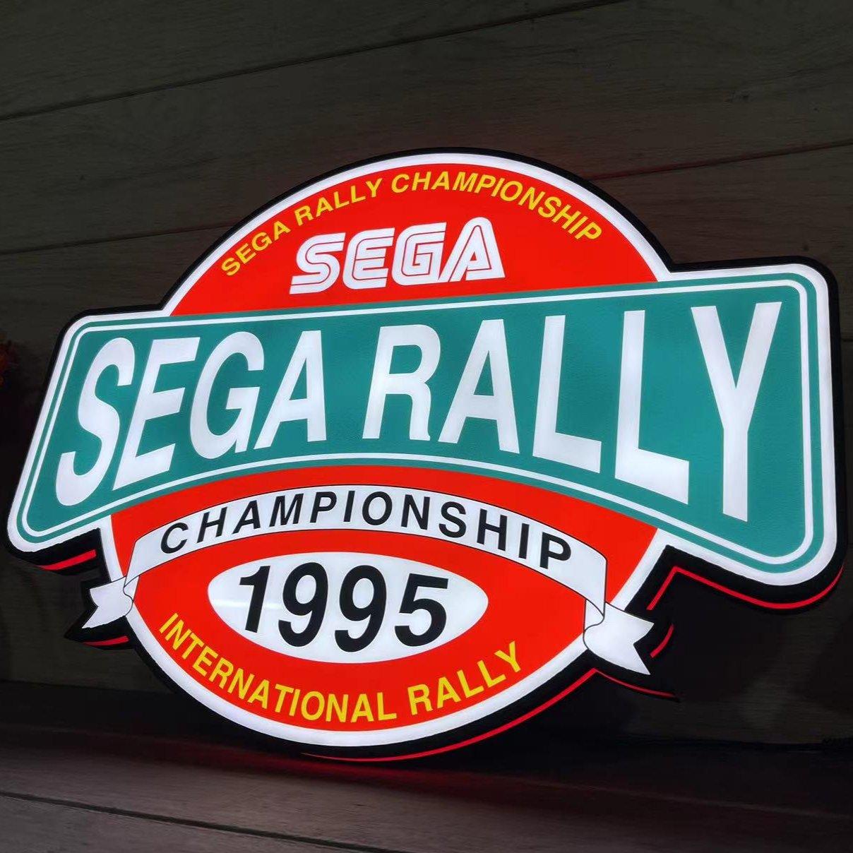 Sega Rally Championship 1995 Logo 3D LED Light Box