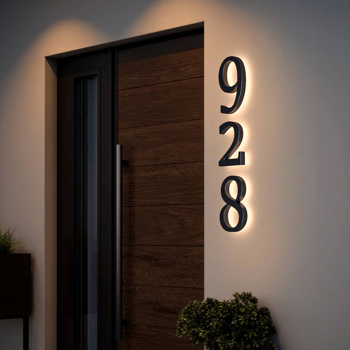 Led outdoor waterproof Backlit  LED House Address Numbers