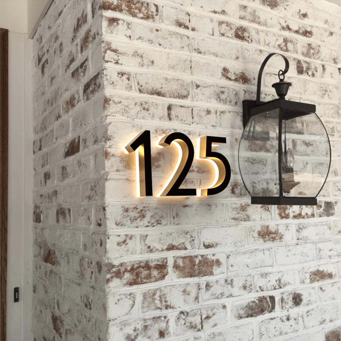 Led outdoor waterproof Backlit  LED House Address Numbers