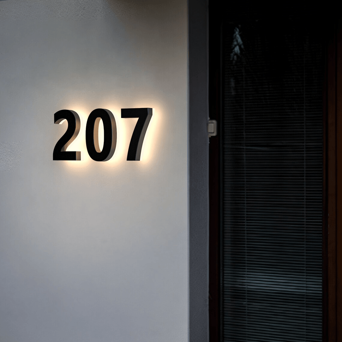 Led outdoor waterproof Backlit  LED House Address Numbers