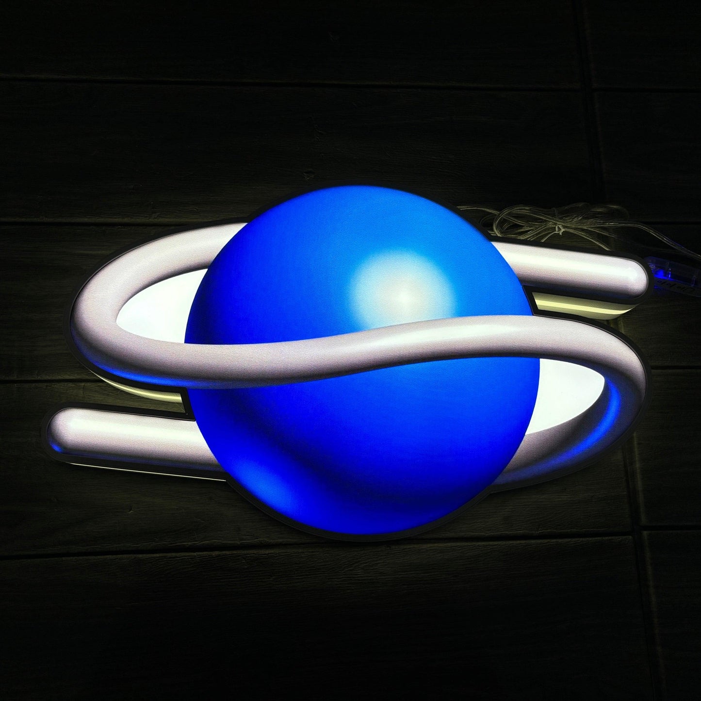 Sega Saturn Multiversal Government Logo 3D LED Light Box